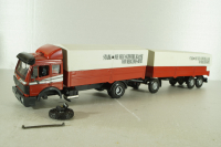 Mercedes 1729 truck, with trailer, red, 314, NZG 1:43