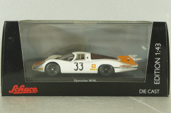 Porsche 908, 24h LeMans #33 R. Stommelen/J.Neerpasch 1968, white, 450372100, Schuco 1:43