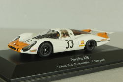 Porsche 908, 24h LeMans #33 R. Stommelen/J.Neerpasch 1968, white, 450372100, Schuco 1:43