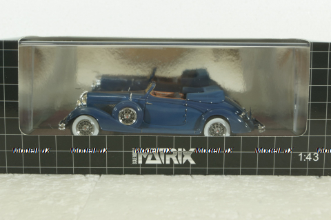 Duesenberg J-519-2548 Cabrio D leteren 1935, blue, MX40406-081, Matrix 1:43