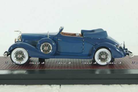 Duesenberg J-519-2548 Cabrio D leteren 1935, blue, MX40406-081, Matrix 1:43