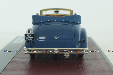 Duesenberg J-519-2548 Cabrio D leteren 1935, blue, MX40406-081, Matrix 1:43