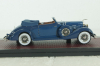 Duesenberg J-519-2548 Cabrio D leteren 1935, blue, MX40406-081, Matrix 1:43