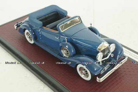 Duesenberg J-519-2548 Cabrio D leteren 1935, blue, MX40406-081, Matrix 1:43