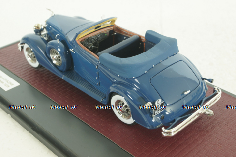 Duesenberg J-519-2548 Cabrio D leteren 1935, blue, MX40406-081, Matrix 1:43