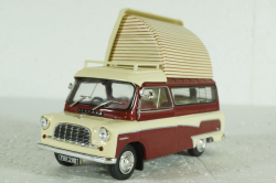 Bedford CA Caravan creme/darkred, Hachette 1:43