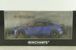 BMW M4 Competition Coupe (G82) 2020, blue metallic, 410020125, Minichamps 1:43
