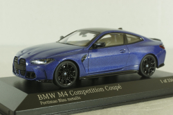 BMW M4 Competition Coupe (G82) 2020, blue metallic, 410020125, Minichamps 1:43