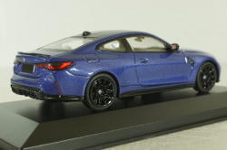 BMW M4 Competition Coupe (G82) 2020, blue metallic, 410020125, Minichamps 1:43