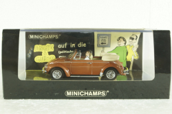 Volkswagen Beetle Cabriolet 1974, Angela Merkel, Guido Werstewelle, 436055140, Minichamps 1:43