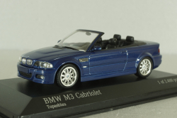 BMW M3 Cabriolet (E46) 2001, blue, 431020031, Minichamps 1:43