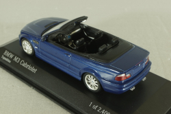 BMW M3 Cabriolet (E46) 2001, blue, 431020031, Minichamps 1:43