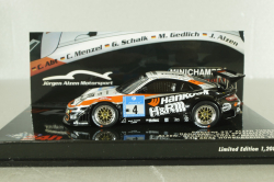 Porsche 911(997) Alzen Turbo Hankook, 24h ADAC Nurburgring #4 2008, white/black, 437086804, Minichamps 1:43