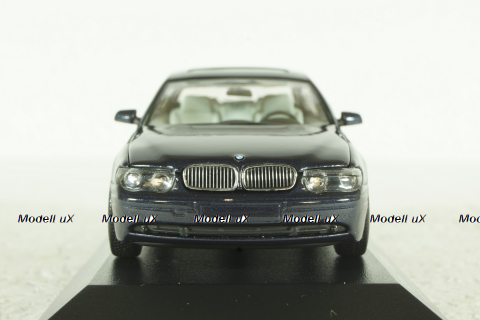 BMW 735 E65 7-Series, 2001, blue, 431020206, Minichamps 1:43