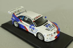 BMW M3 GTR (E46) ADAC 24h #43 2004, white, 400042343, Minichamps 1:43