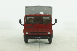 Камаз-5320 с тентом, красный/серый, KLN037, Kultovni Nakladaky Minule Ery #37, 1:43