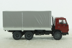 Камаз-5320 с тентом, красный/серый, KLN037, Kultovni Nakladaky Minule Ery #37, 1:43