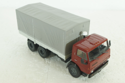 Камаз-5320 с тентом, красный/серый, KLN037, Kultovni Nakladaky Minule Ery #37, 1:43
