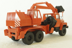 Краз-260 ЭОВ-4421, Экскаватор Красный, Н746, Наш Автопром 1:43