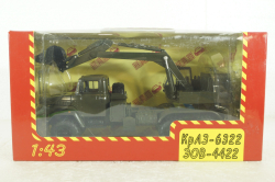 Краз-6322 ЭОВ-4422, Экскаватор хаки, Н748, Наш Автопром 1:43