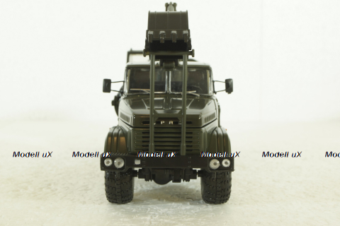 Краз-6322 ЭОВ-4422, Экскаватор хаки, Н748, Наш Автопром 1:43