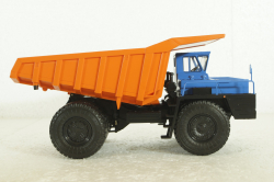Белаз-7523 карьерный самосвал, синий/оранжевый, Н009, Наш Автопром 1:43