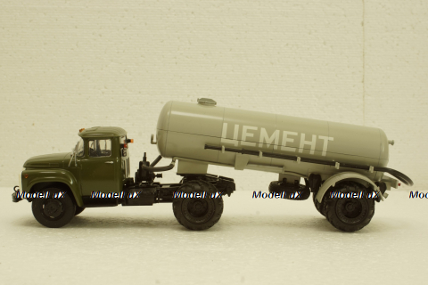 Зил-130В1 с п/прицепом ТЦ-4, на арочной резине, АвтоИстория 1:43