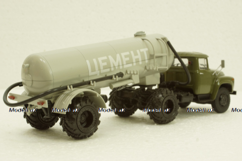 Зил-130В1 с п/прицепом ТЦ-4, на арочной резине, АвтоИстория 1:43
