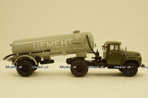 Зил-130В1 с п/прицепом ТЦ-4, на арочной резине, АвтоИстория 1:43