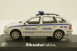 Skoda Fabia Combi, Mestska Policie, white, 143ABX-004XB, Abrex 1:43