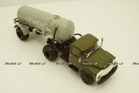 Зил-130В1 с п/прицепом ТЦ-4, на арочной резине, АвтоИстория 1:43