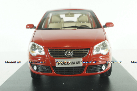 Volkswagen Polo IV 2005, Red, Paudi 1:18