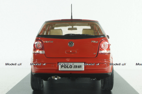 Volkswagen Polo IV 2005, Red, Paudi 1:18