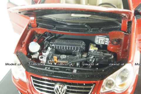 Volkswagen Polo IV 2005, Red, Paudi 1:18