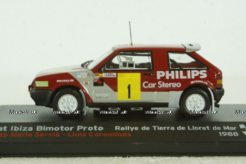 Seat Ibiza Bimotor Proto Rally, red, Altaya 1:43