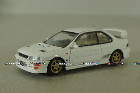 Subaru Impreza WRX Type R 3, 4-6 left hand drive, white, BM Creations 1:64