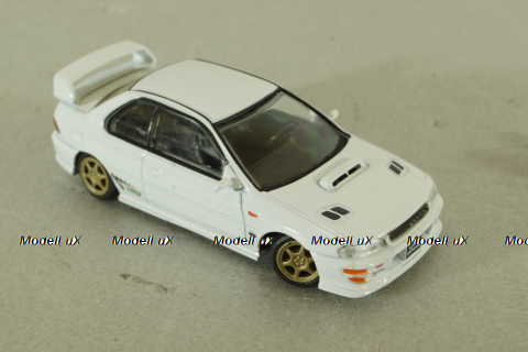 Subaru Impreza WRX Type R 3, 4-6 left hand drive, white, BM Creations 1:64