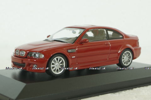 BMW M3 Coupe (E46) 2001 red, 940020020, BMW 3 Series, Maxichamps 1:43