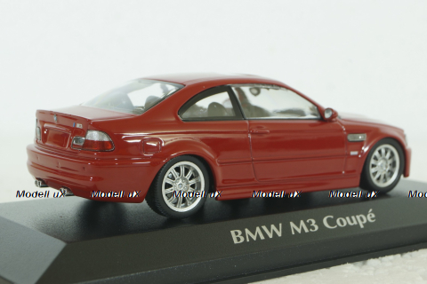 BMW M3 Coupe (E46) 2001 red, 940020020, BMW 3 Series, Maxichamps 1:43