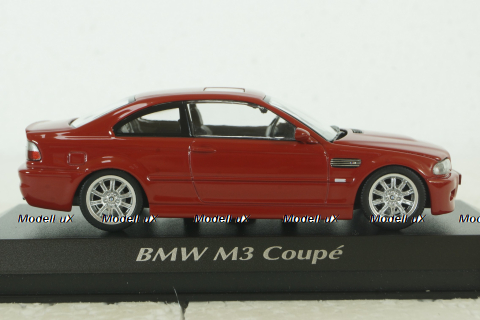 BMW M3 Coupe (E46) 2001 red, 940020020, BMW 3 Series, Maxichamps 1:43