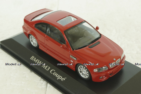 BMW M3 Coupe (E46) 2001 red, 940020020, BMW 3 Series, Maxichamps 1:43