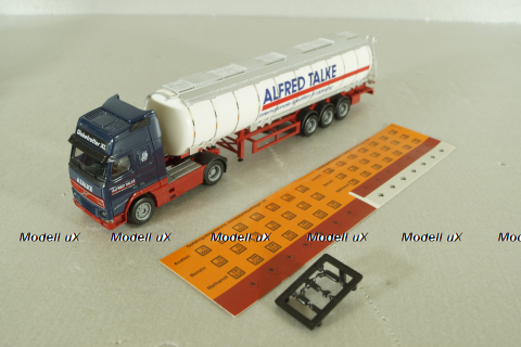 Volvo FH 12 Globetrotter XL with semi-trailer tank "Alfred Talke", blue/white, 144288, Herpa 1:87