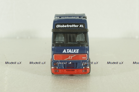 Volvo FH 12 Globetrotter XL with semi-trailer tank "Alfred Talke", blue/white, 144288, Herpa 1:87