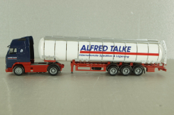 Volvo FH 12 Globetrotter XL with semi-trailer tank "Alfred Talke", blue/white, 144288, Herpa 1:87