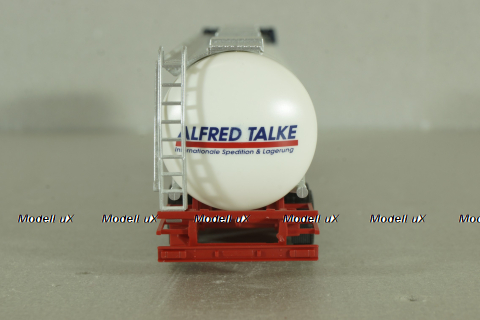 Volvo FH 12 Globetrotter XL with semi-trailer tank "Alfred Talke", blue/white, 144288, Herpa 1:87