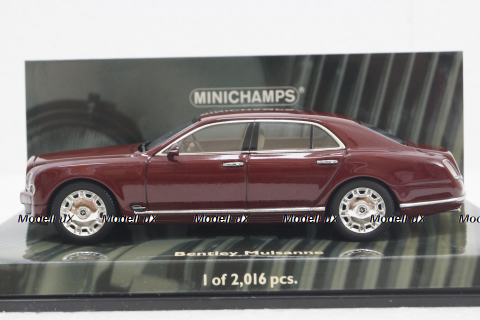 Bentley Mulsanne, 2010, red metallic, 436139901, Minichamps 1:43