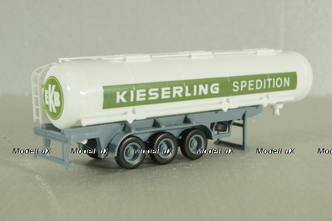 Semi-trailer tank "Kieserling" green, 144285tr, Herpa 1:87
