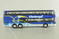 Setra S 228 DT bus "wanderwogel, blue, 144286, Herpa 1:87