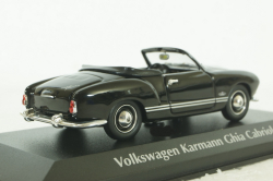 Volkswagen Karmann Ghia Cabriolet 1955, Black, 940051030, Maxichamps 1:43