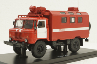 Газ-66 Кунг, пожарный, SSM1191, SSM 1:43